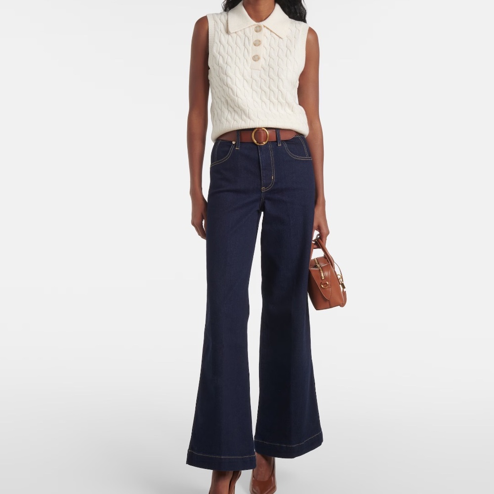 FRAME The Seamed Wide high-rise jeans - Size 27 NWOT